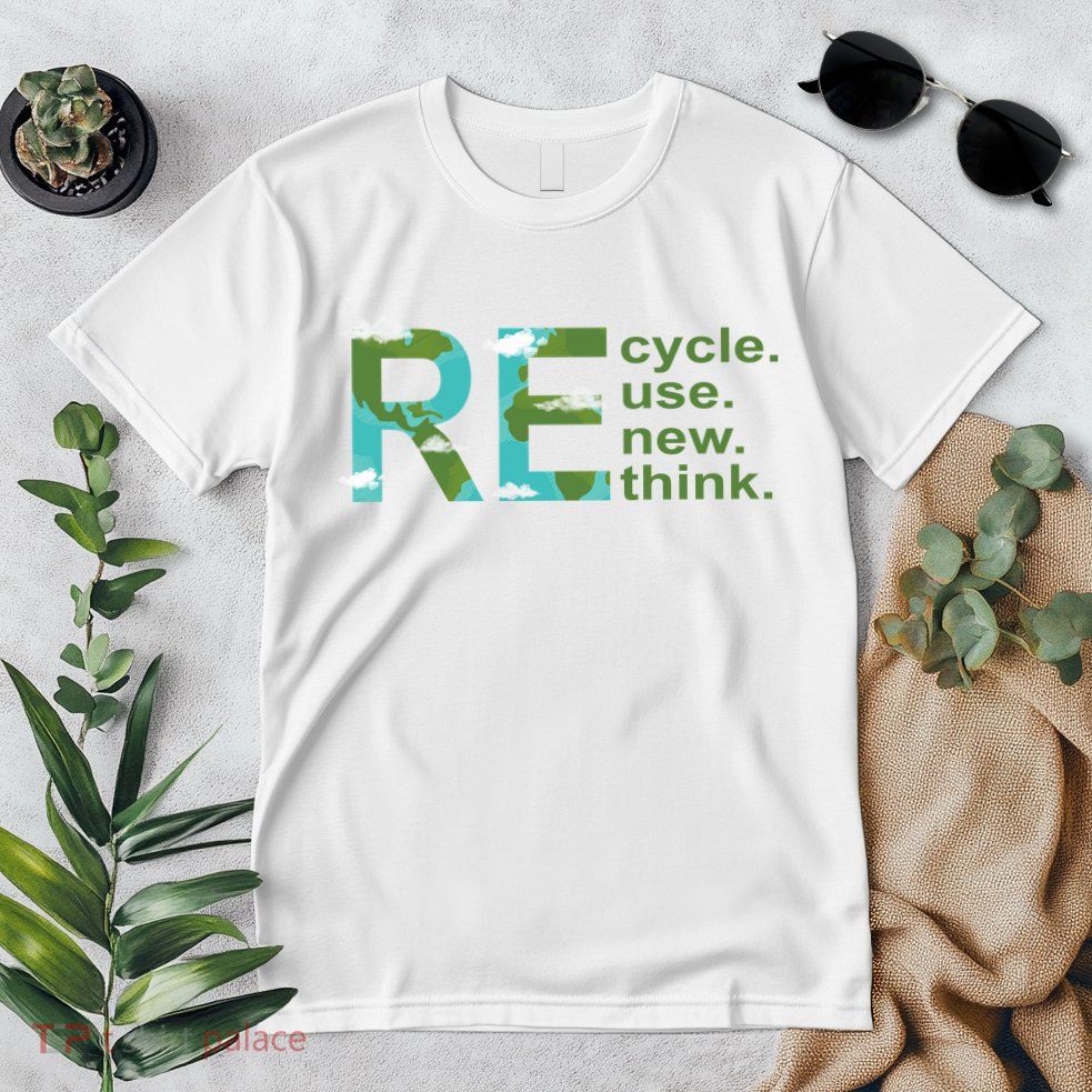 Recycle Reuse Renew Rethink Earth Day Premium T-Shirt