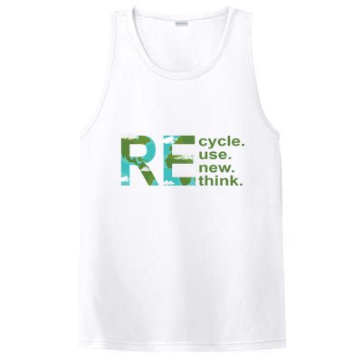 Recycle Reuse Renew Rethink Earth Day PosiCharge Competitor Tank