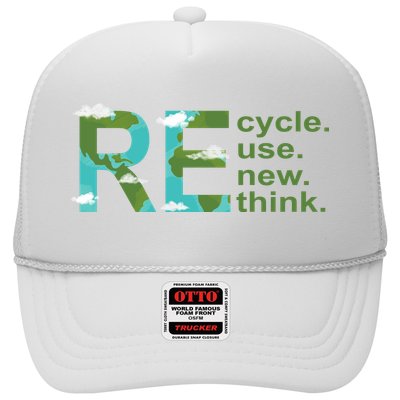 Recycle Reuse Renew Rethink Earth Day Trucker Hat