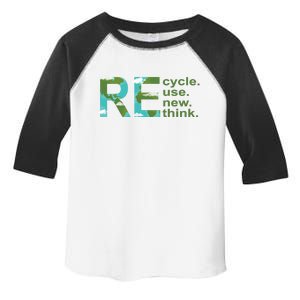 Recycle Reuse Renew Rethink Earth Day Toddler Fine Jersey T-Shirt