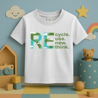 Recycle Reuse Renew Rethink Earth Day Toddler T-Shirt