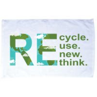 Recycle Reuse Renew Rethink Earth Day Microfiber Hand Towel