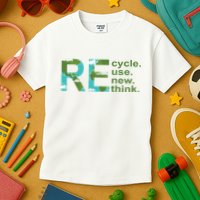 Recycle Reuse Renew Rethink Earth Day Kids T-Shirt