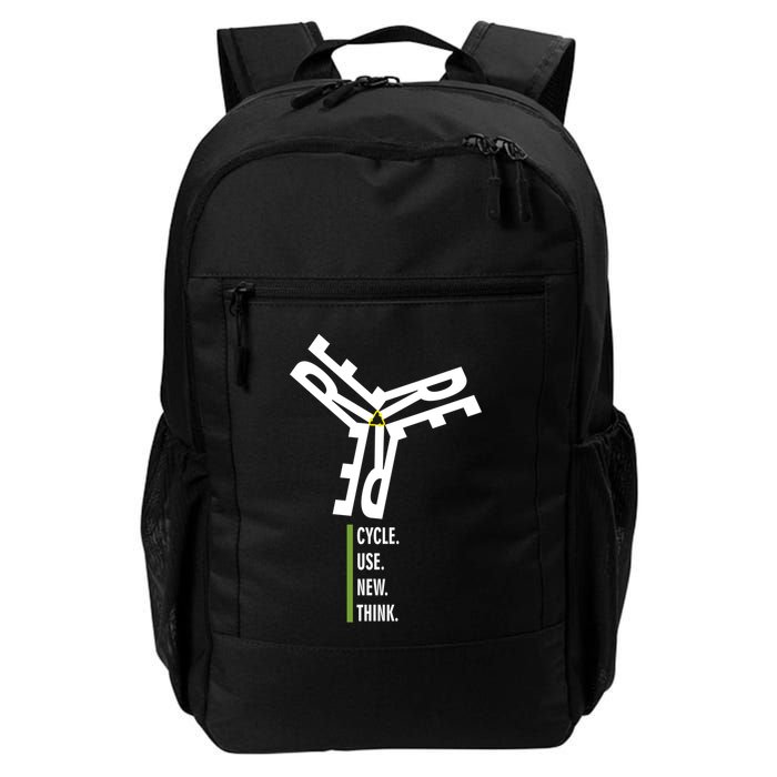 Recycle Reuse Renew Rethink Wind Turbine Wind Enerergy Gift Backpack