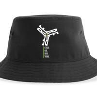 Recycle Reuse Renew Rethink Wind Turbine Wind Enerergy Gift Sustainable Bucket Hat