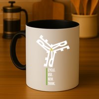 Recycle Reuse Renew Rethink Wind Turbine Wind Enerergy Gift Mug