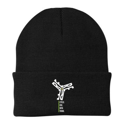 Recycle Reuse Renew Rethink Wind Turbine Wind Enerergy Gift Beanie