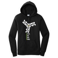 Recycle Reuse Renew Rethink Wind Turbine Wind Enerergy Gift Women's Pullover Hoodie