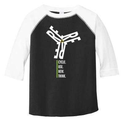 Recycle Reuse Renew Rethink Wind Turbine Wind Enerergy Gift Toddler Fine Jersey T-Shirt