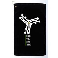 Recycle Reuse Renew Rethink Wind Turbine Wind Enerergy Gift Golf Towel