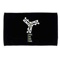 Recycle Reuse Renew Rethink Wind Turbine Wind Enerergy Gift Microfiber Hand Towel