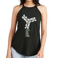 Recycle Reuse Renew Rethink Wind Turbine Wind Enerergy Gift Women's Perfect Tri Rocker Tank