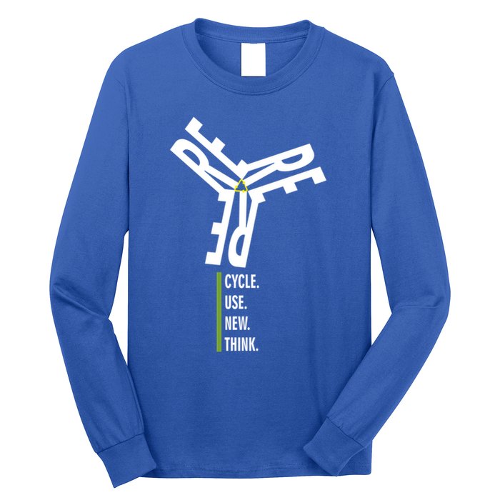 Recycle Reuse Renew Rethink Wind Turbine Wind Enerergy Gift Long Sleeve Shirt