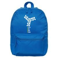 Recycle Reuse Renew Rethink Wind Turbine Wind Enerergy Gift 16 in Basic Backpack