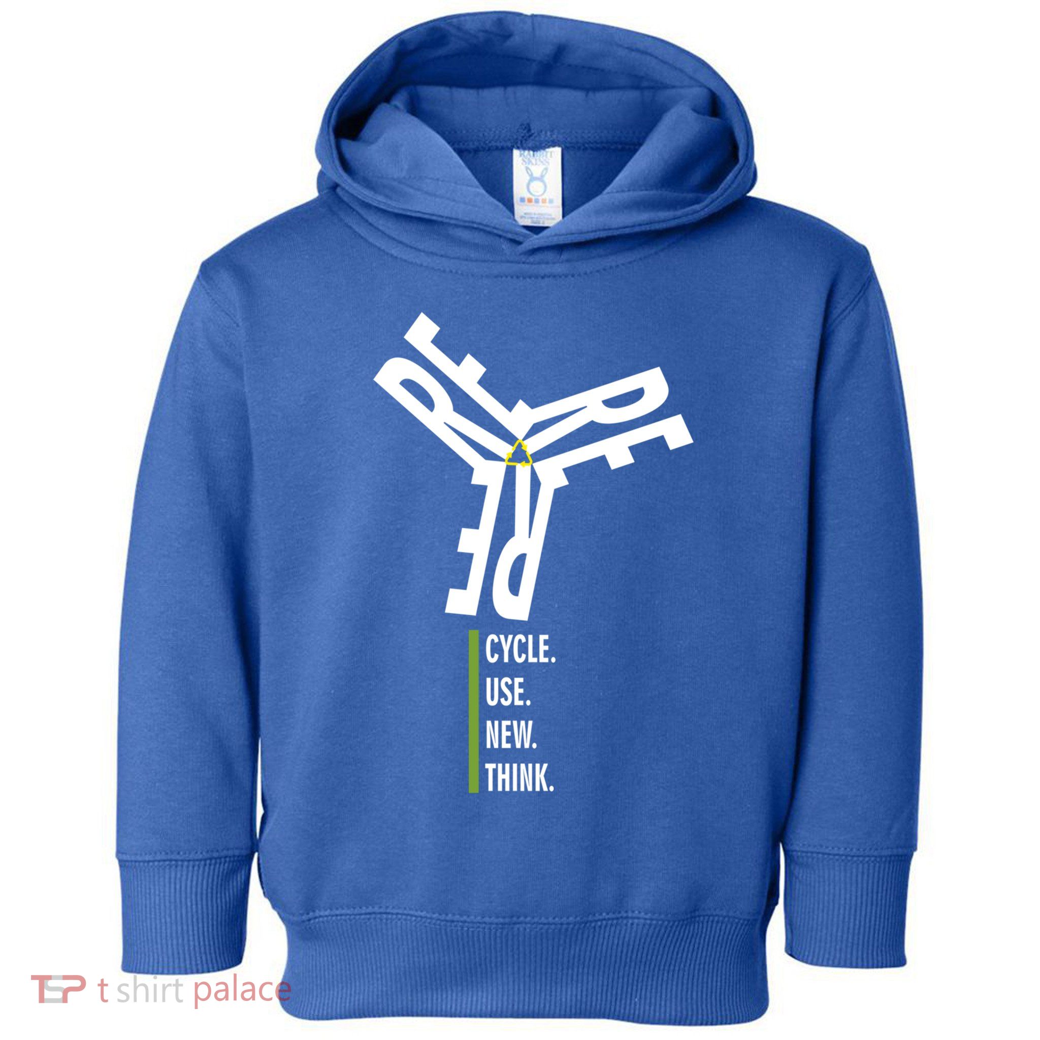 Recycle Reuse Renew Rethink Wind Turbine Wind Enerergy Gift Toddler Hoodie