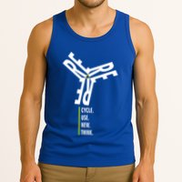 Recycle Reuse Renew Rethink Wind Turbine Wind Enerergy Gift Tank Top