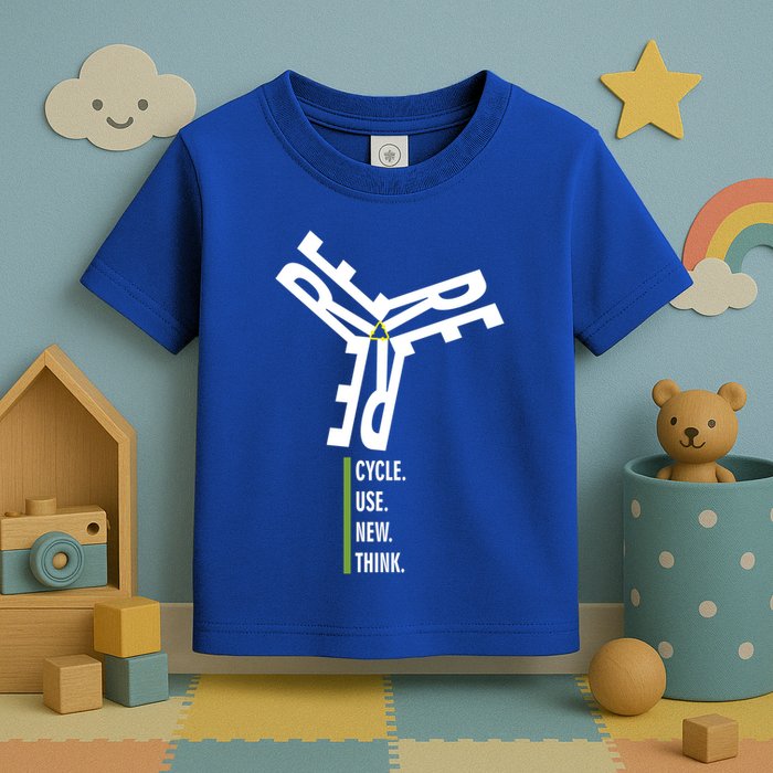 Recycle Reuse Renew Rethink Wind Turbine Wind Enerergy Gift Toddler T-Shirt