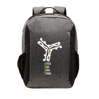Recycle Reuse Renew Rethink Wind Turbine Wind Enerergy Gift Vector Backpack