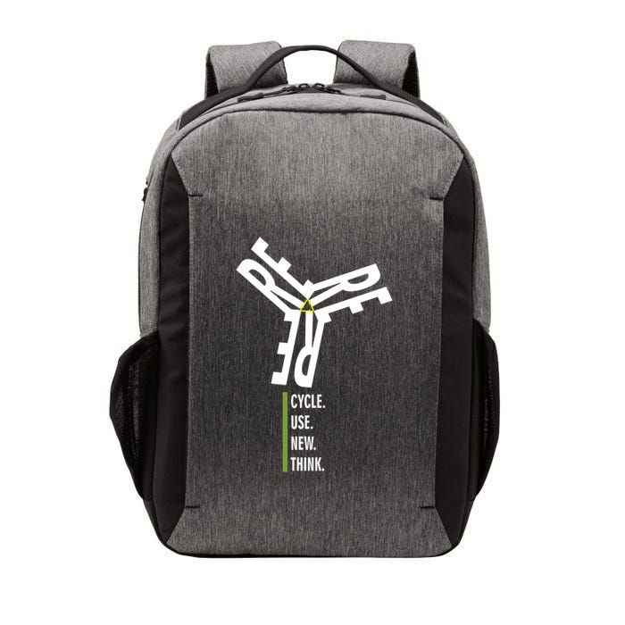 Recycle Reuse Renew Rethink Wind Turbine Wind Enerergy Gift Vector Backpack