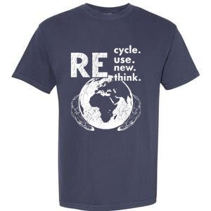 Recycle Reuse Renew Rethink Earth Day Design Garment-Dyed Heavyweight T-Shirt