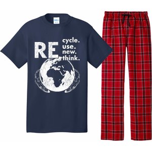 Recycle Reuse Renew Rethink Earth Day Design Pajama Set