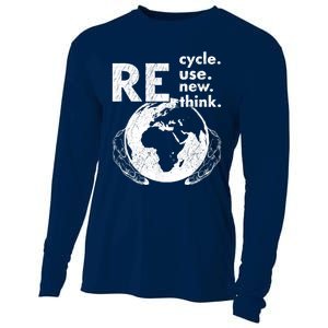 Recycle Reuse Renew Rethink Earth Day Design Cooling Performance Long Sleeve Crew