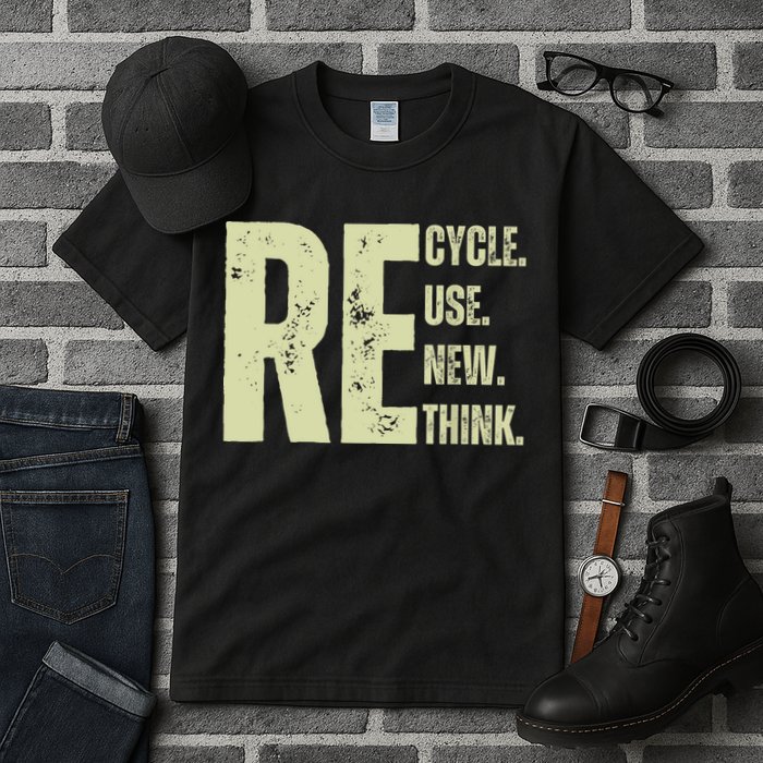 Recycle Reuse Renew Rethink Tall T-Shirt