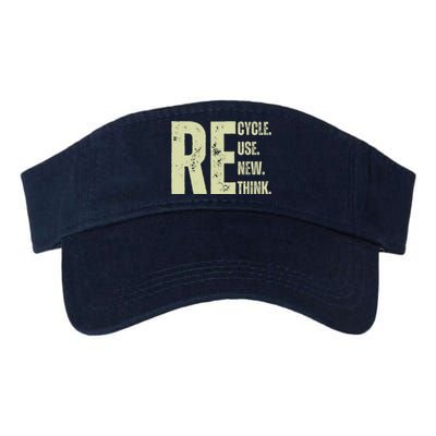 Recycle Reuse Renew Rethink Valucap Bio-Washed Visor