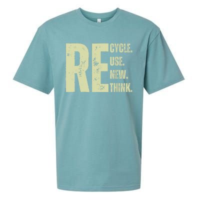 Recycle Reuse Renew Rethink Sueded Cloud Jersey T-Shirt