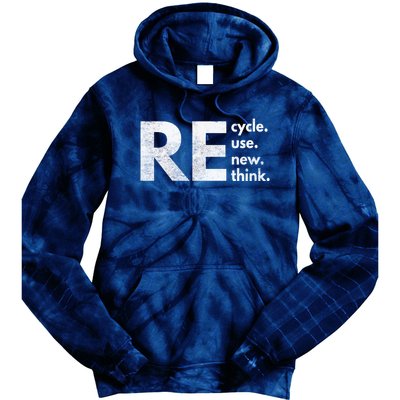 Recycle Reuse Renew Rethink Crisis Environmental Activism Tie Dye Hoodie