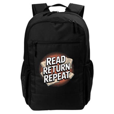 Read Return Repeat Book Library Lovers Daily Commute Backpack
