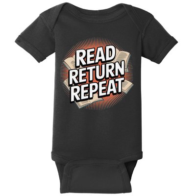 Read Return Repeat Book Library Lovers Baby Bodysuit