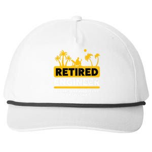 Retirement Retiree Retired Engineer Snapback Five-Panel Rope Hat