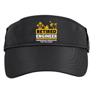 Retirement Retiree Retired Engineer Adult Drive Performance Visor