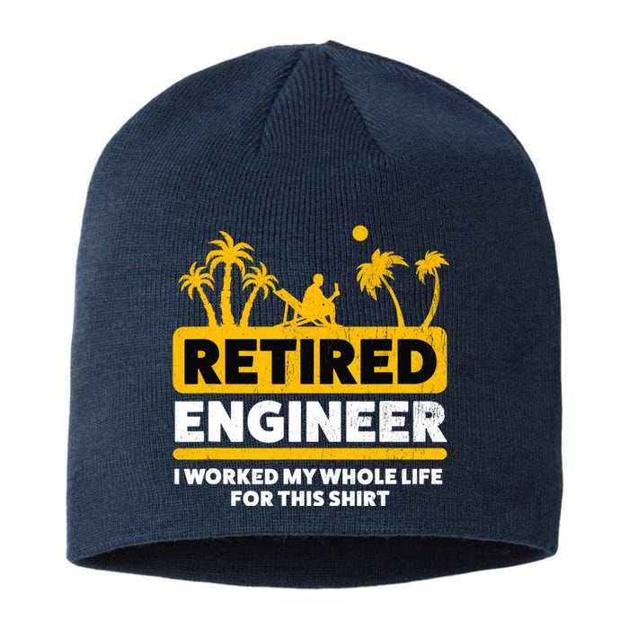 Retirement Retiree Retired Engineer Sustainable Beanie