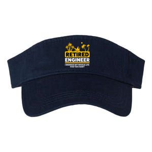 Retirement Retiree Retired Engineer Valucap Bio-Washed Visor