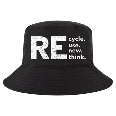 Recycle Reuse Renew Rethink Cool Comfort Performance Bucket Hat