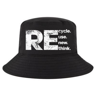 Recycle Reuse Renew Rethink Cool Comfort Performance Bucket Hat
