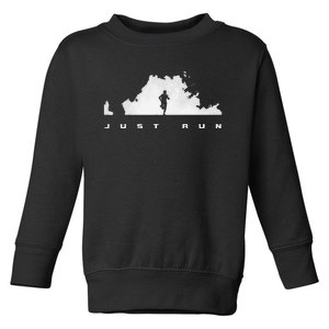 Runner Running Toddler Sweatshirt