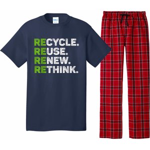 Recycle Reuse Renew Rethink Earth Day Environmental Activism Pajama Set