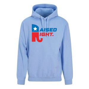 Raised Right Republican Elephant Retro Style Distressed Gift Unisex Surf Hoodie