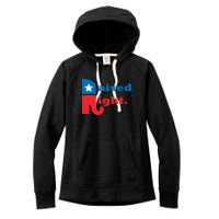 Raised Right Republican Elephant Retro Style Distressed Gift Women's Fleece Hoodie