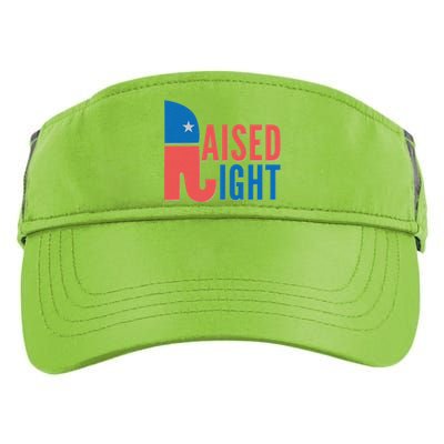 Raised Right Republican Party Adult Drive Performance Visor