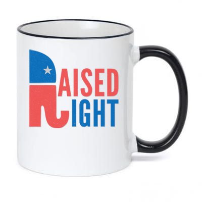 Raised Right Republican Party 11oz Black Color Changing Mug