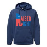 Raised Right Republican Party Performance Fleece Hoodie