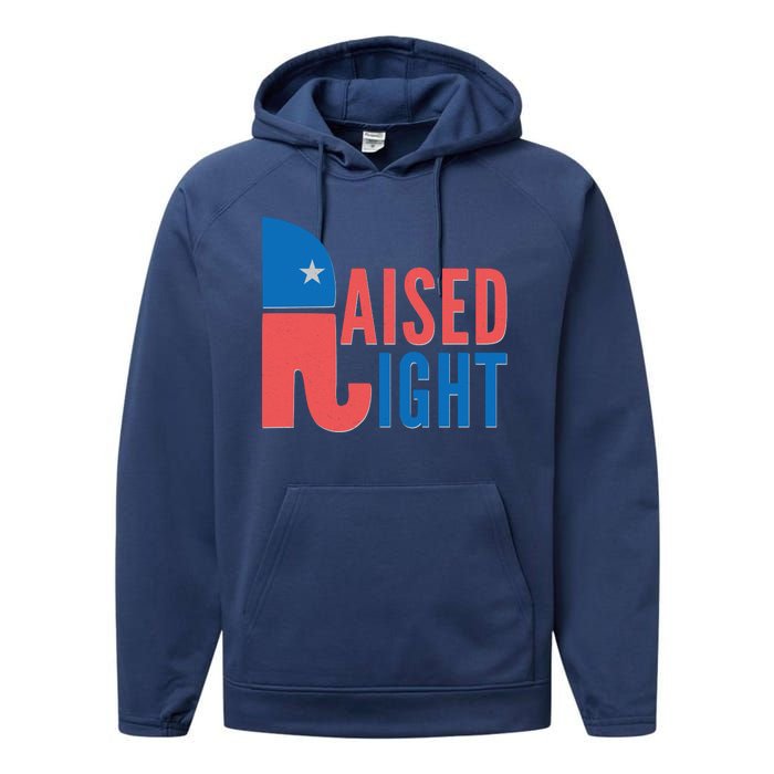 Raised Right Republican Party Performance Fleece Hoodie