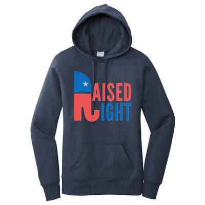 Raised Right Republican Party Women's Pullover Hoodie