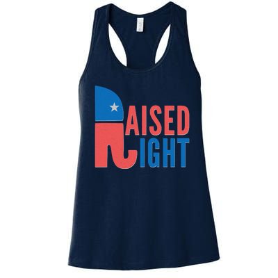 Raised Right Republican Party Women's Racerback Tank