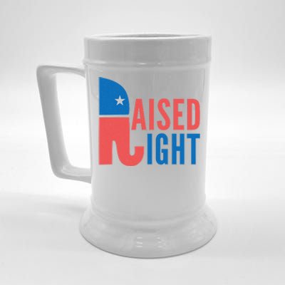 Raised Right Republican Party Beer Stein