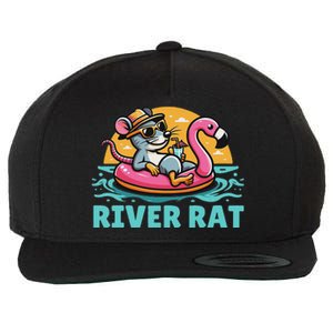 River Rat River Floating River Adventures River Rat Wool Snapback Cap